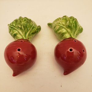 Vintage Radish Salt & Pepper Shaker Set